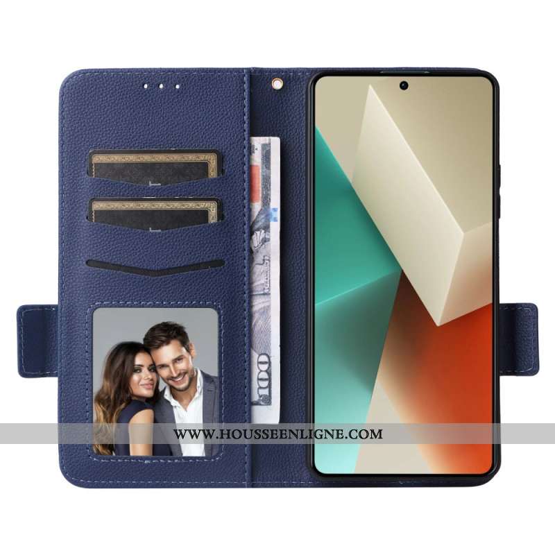 Housse Xiaomi Redmi Note 13 5G avec Portefeuille à Lanière