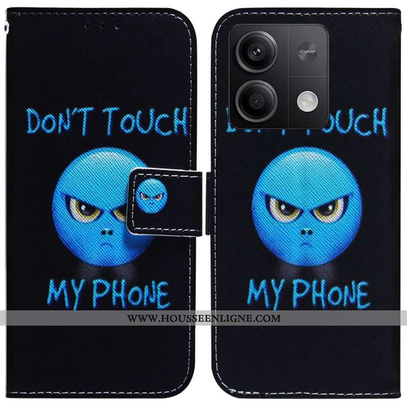 Housse Xiaomi Redmi Note 13 5G Émoji Don't Touch My Phone