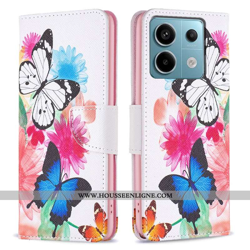 Housse Xiaomi Redmi Note 13 Pro 4G / Poco M6 Pro 4G Deux Papillons