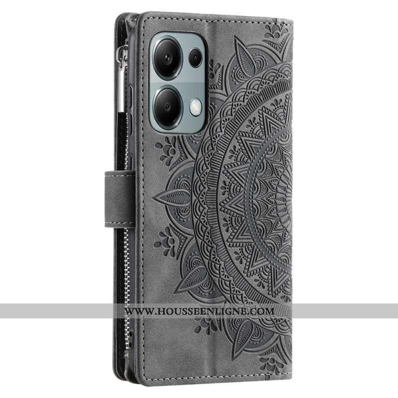 Housse Xiaomi Redmi Note 13 Pro 4G / Poco M6 Pro 4G Effet Cuir Mandala