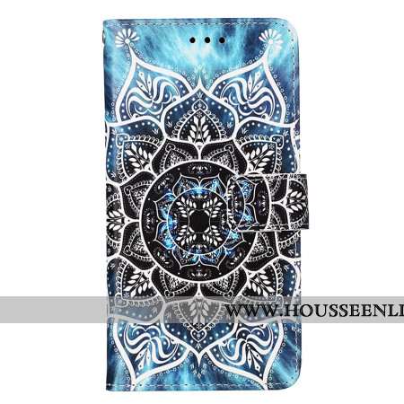 Housse Xiaomi Redmi Note 13 Pro 4G / Poco M6 Pro 4G Fleur Mandala à Lanière