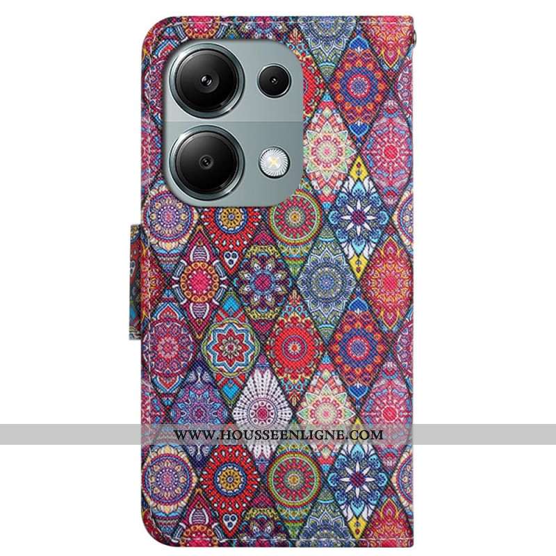 Housse Xiaomi Redmi Note 13 Pro 4G / Poco M6 Pro 4G Kaleidoscope à Lanière