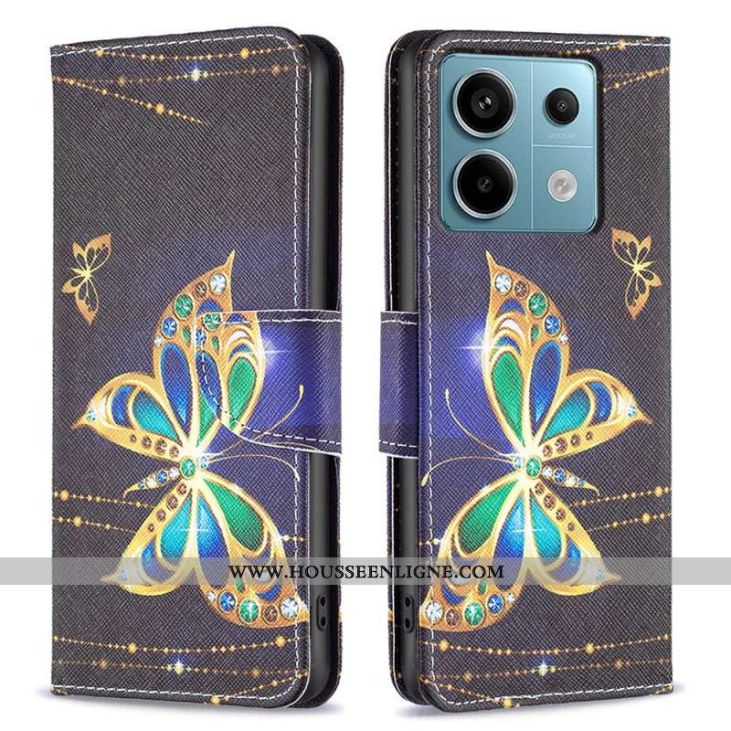 Housse Xiaomi Redmi Note 13 Pro 4G / Poco M6 Pro 4G Papillon Bijoux