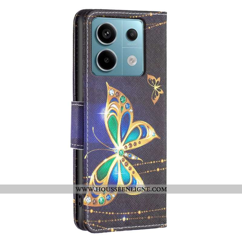 Housse Xiaomi Redmi Note 13 Pro 4G / Poco M6 Pro 4G Papillon Bijoux