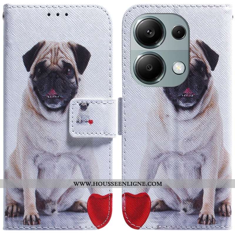 Housse Xiaomi Redmi Note 13 Pro 4G / Poco M6 Pro 4G Pug Dog à Lanière