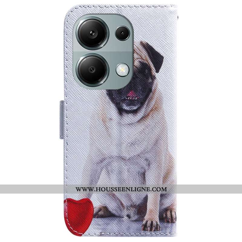 Housse Xiaomi Redmi Note 13 Pro 4G / Poco M6 Pro 4G Pug Dog à Lanière