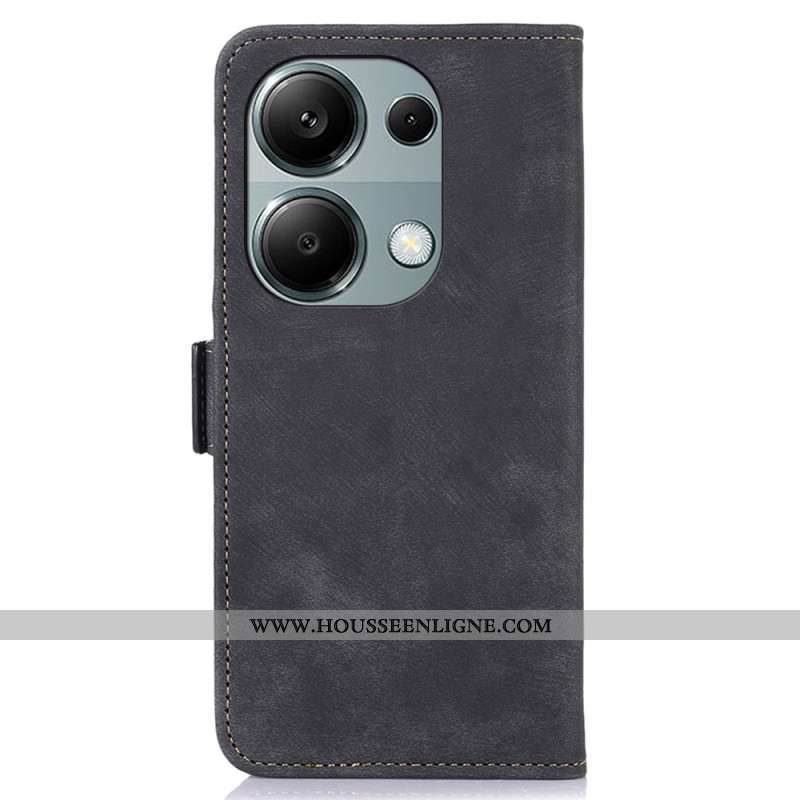 Housse Xiaomi Redmi Note 13 Pro 4G / Poco M6 Pro 4G Style Cuir Vintage ABEEL