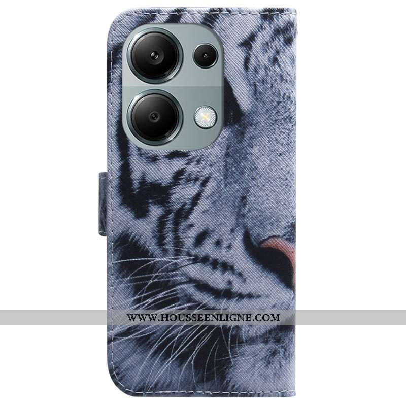 Housse Xiaomi Redmi Note 13 Pro 4G / Poco M6 Pro 4G Tigre Blanc