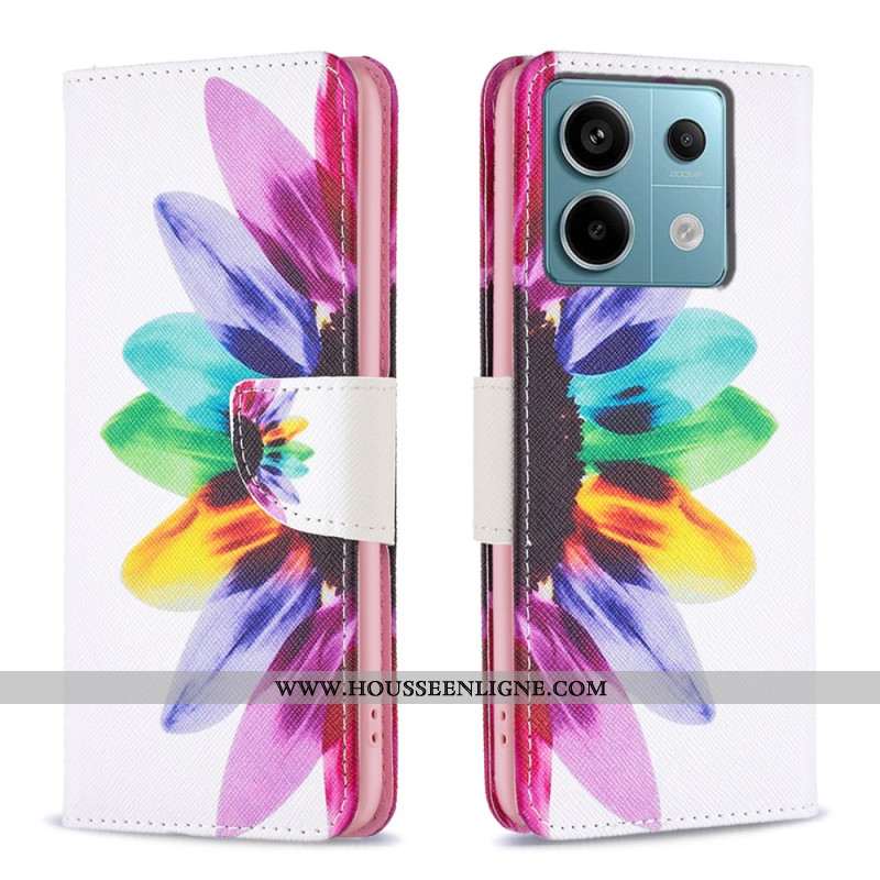 Housse Xiaomi Redmi Note 13 Pro 5G / Poco X6 5G Fleur Aquarelle