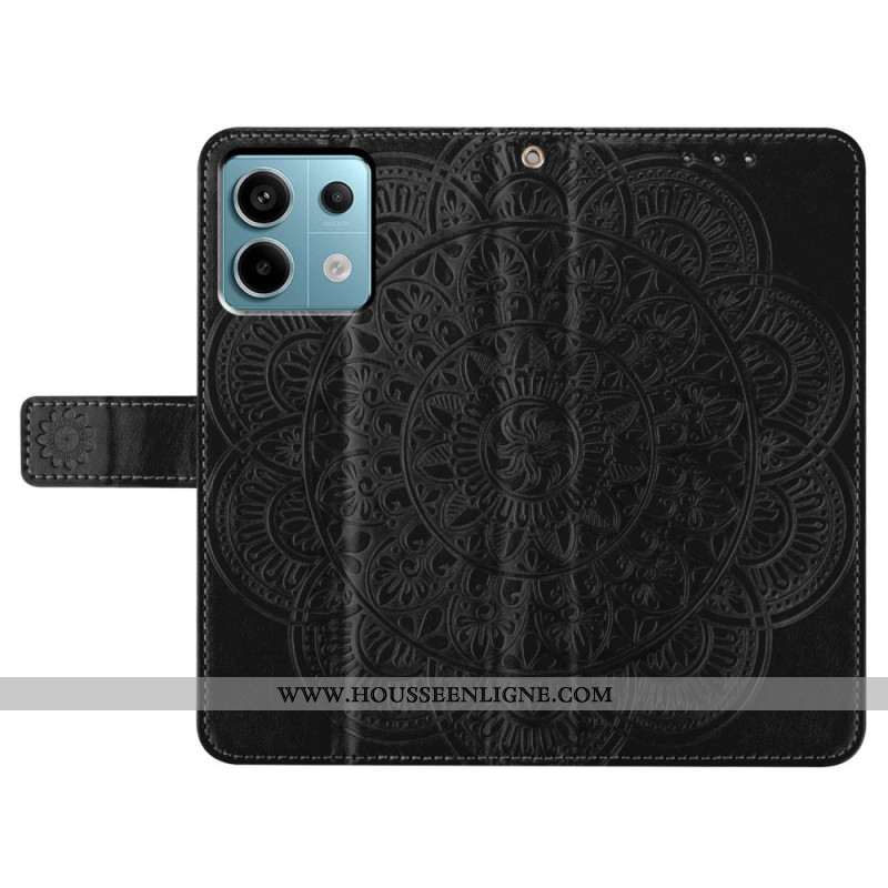 Housse Xiaomi Redmi Note 13 Pro 5G / Poco X6 5G Mandala Imprimé à Lanière