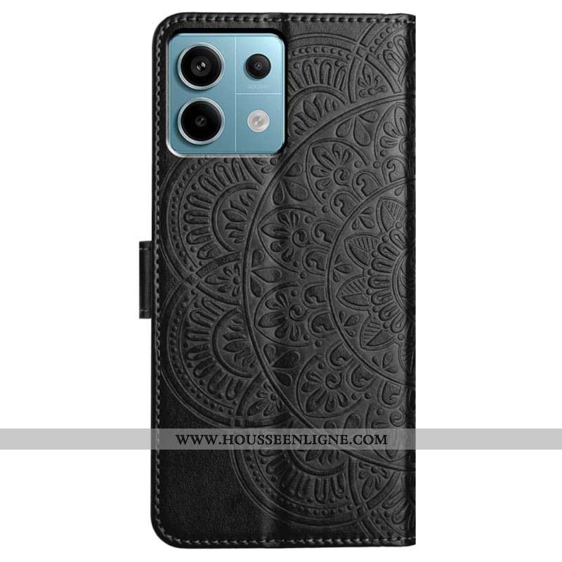 Housse Xiaomi Redmi Note 13 Pro 5G / Poco X6 5G Mandala Imprimé à Lanière