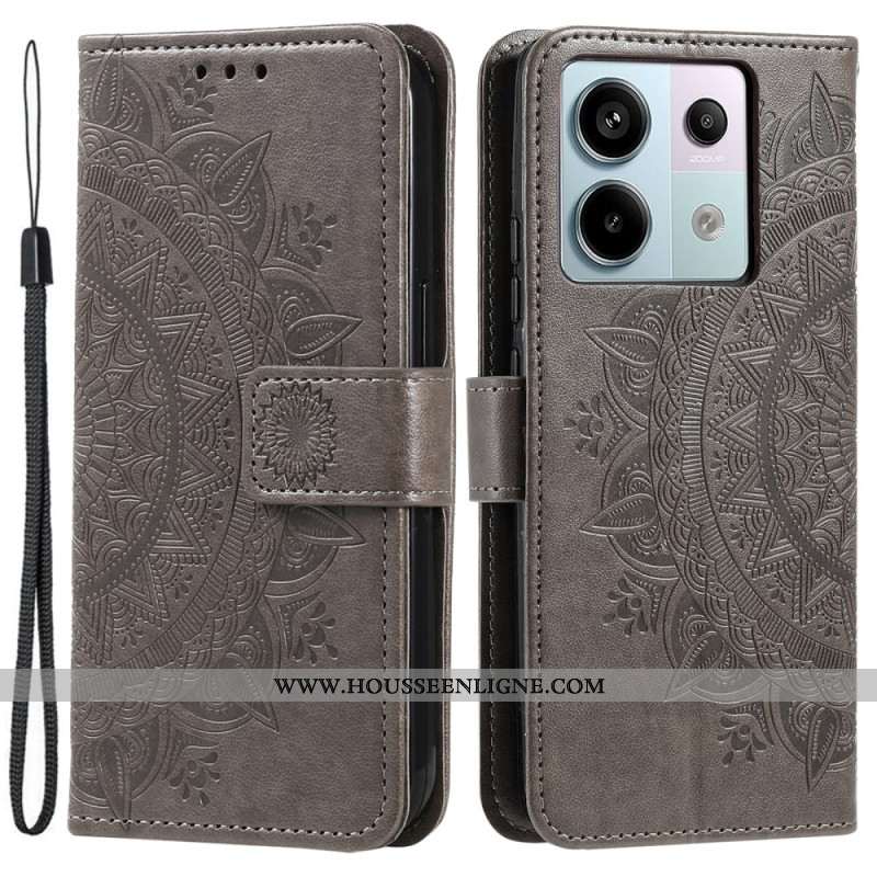 Housse Xiaomi Redmi Note 13 Pro 5G / Poco X6 5G Mandala Soleil à Lanière