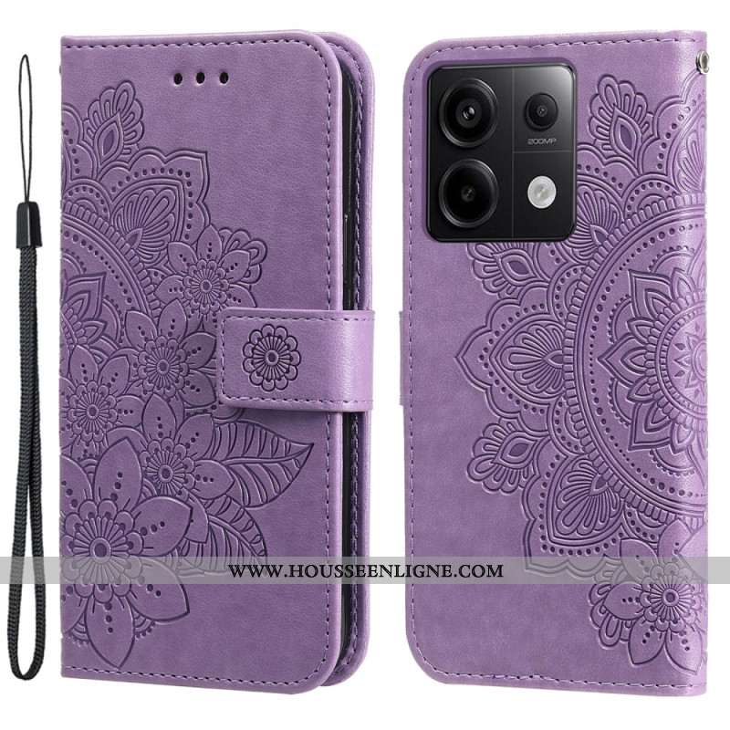 Housse Xiaomi Redmi Note 13 Pro 5G / Poco X6 5G Mandala avec Lanière