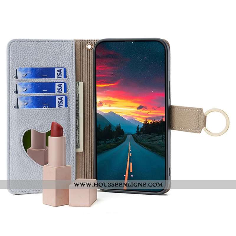 Housse Xiaomi Redmi Note 13 Pro 5G / Poco X6 5G Miroir et Bandoulière