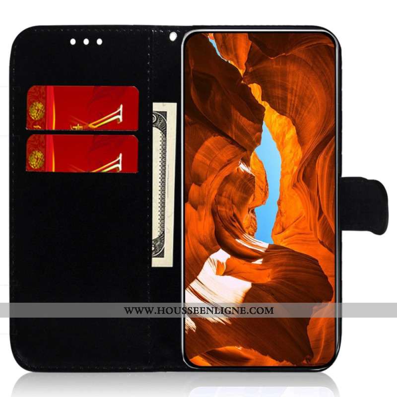 Housse Xiaomi Redmi Note 13 Pro 5G / Poco X6 5G Motif Disco à Lanière