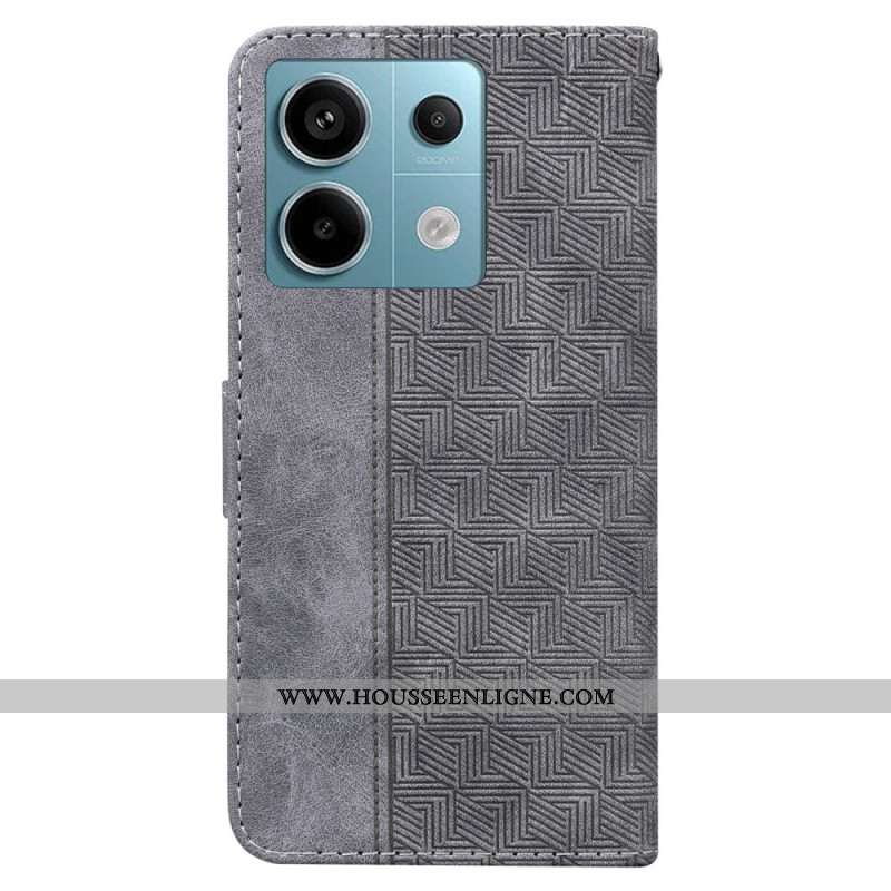 Housse Xiaomi Redmi Note 13 Pro 5G / Poco X6 5G Motif Tissé à Lanière