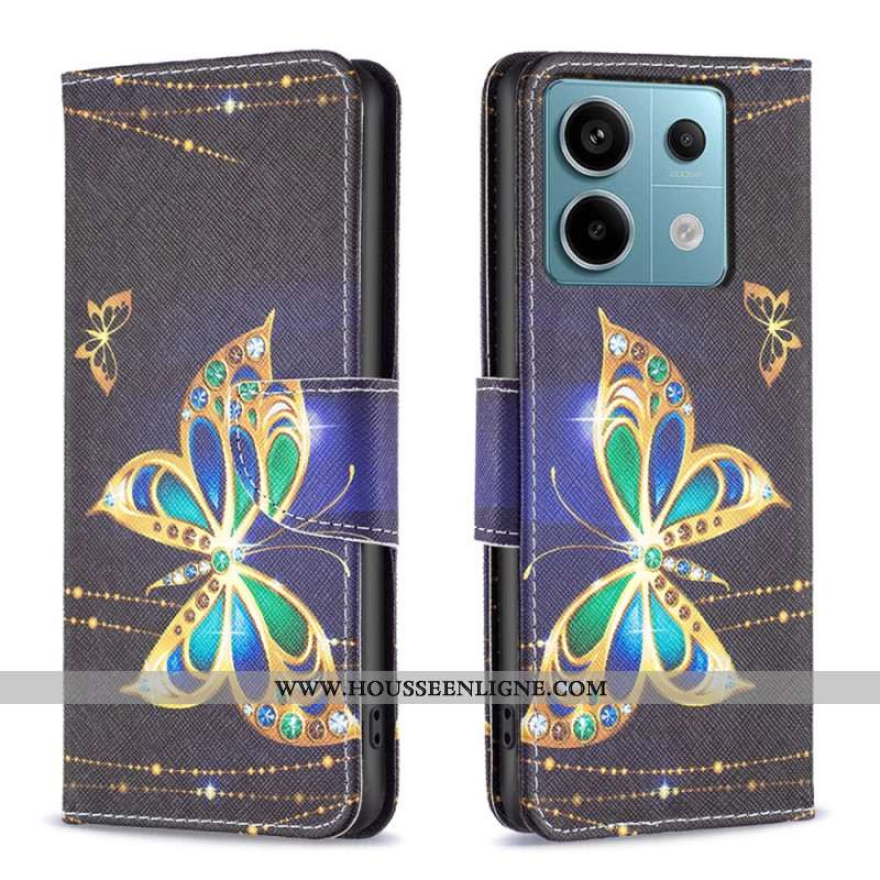 Housse Xiaomi Redmi Note 13 Pro 5G / Poco X6 5G Papillons Bijoux