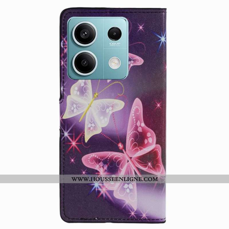 Housse Xiaomi Redmi Note 13 Pro 5G / Poco X6 5G Papillons Scintillants