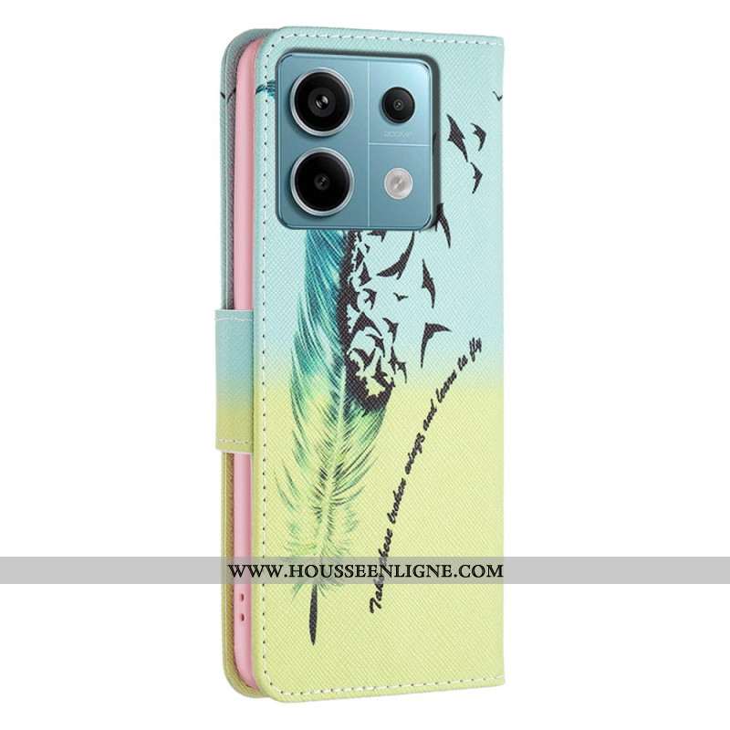 Housse Xiaomi Redmi Note 13 Pro 5G / Poco X6 5G Plumes et Oiseaux