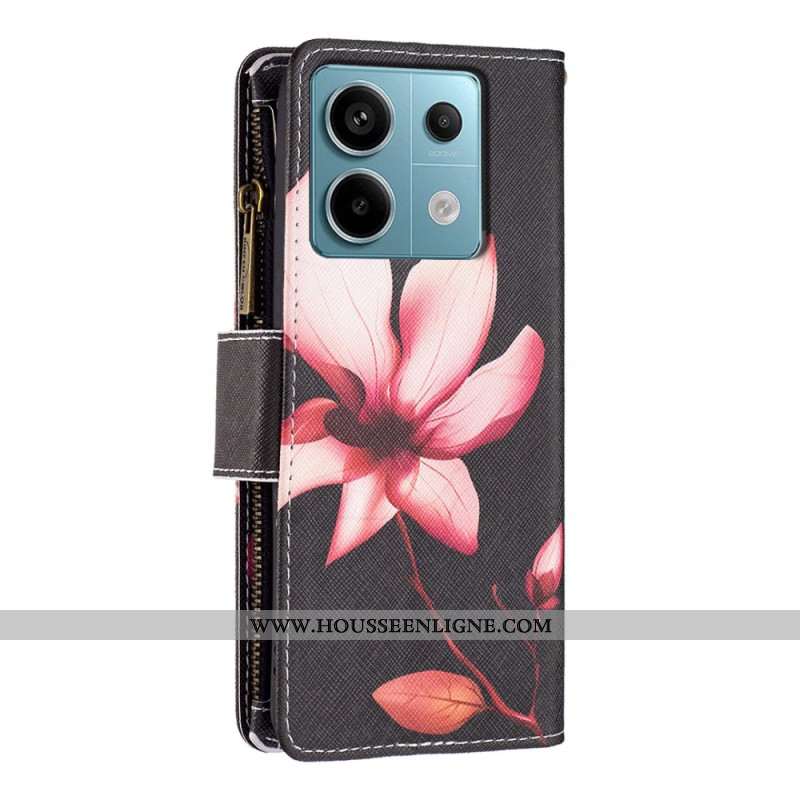 Housse Xiaomi Redmi Note 13 Pro 5G / Poco X6 5G Portefeuille Lotus