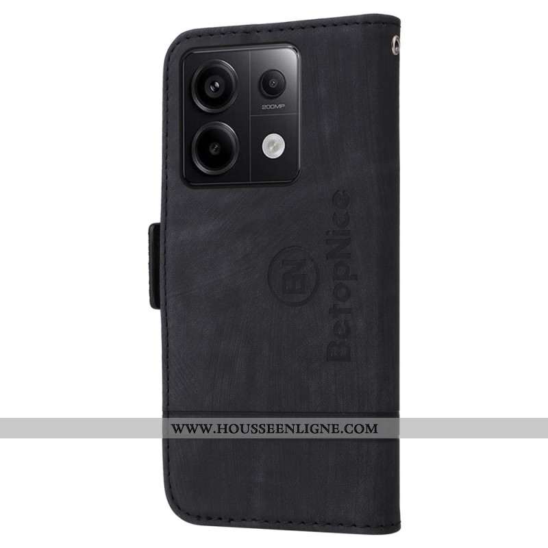 Housse Xiaomi Redmi Note 13 Pro 5G / Poco X6 5G Style Cuir BETOPNICE