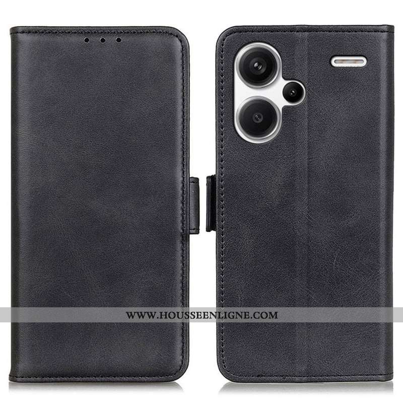 Housse Xiaomi Redmi Note 13 Pro Plus 5G Double Fermoir Fermoir