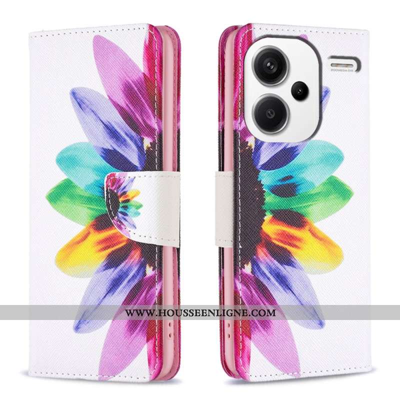 Housse Xiaomi Redmi Note 13 Pro Plus 5G Fleur Aquarelle