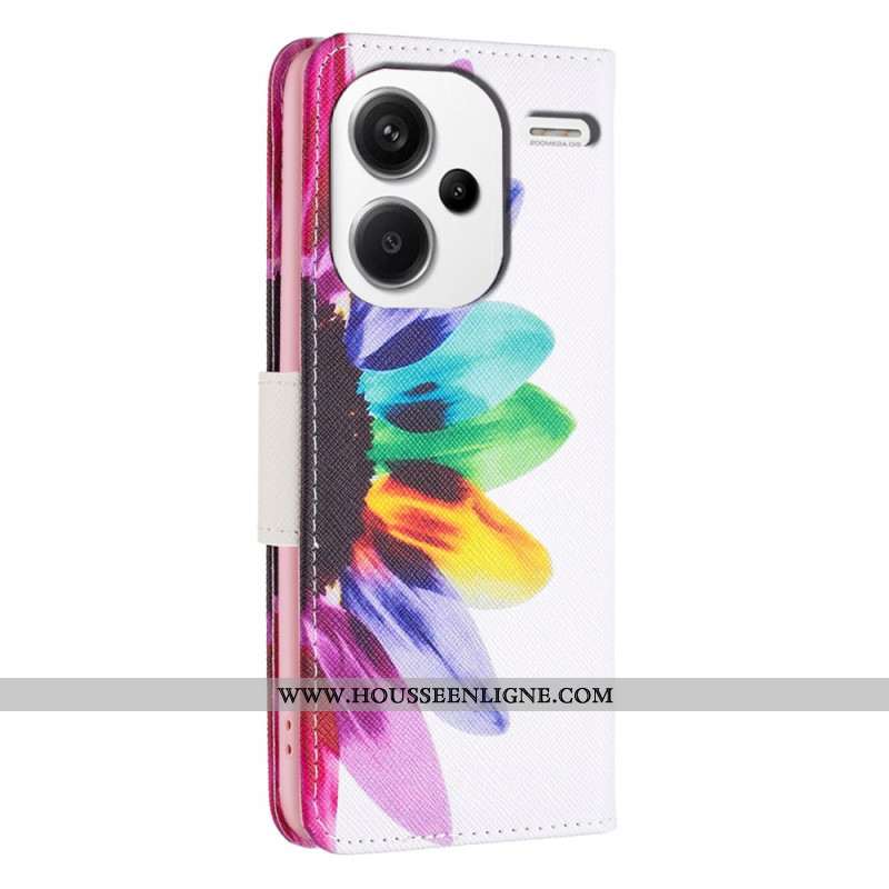 Housse Xiaomi Redmi Note 13 Pro Plus 5G Fleur Aquarelle