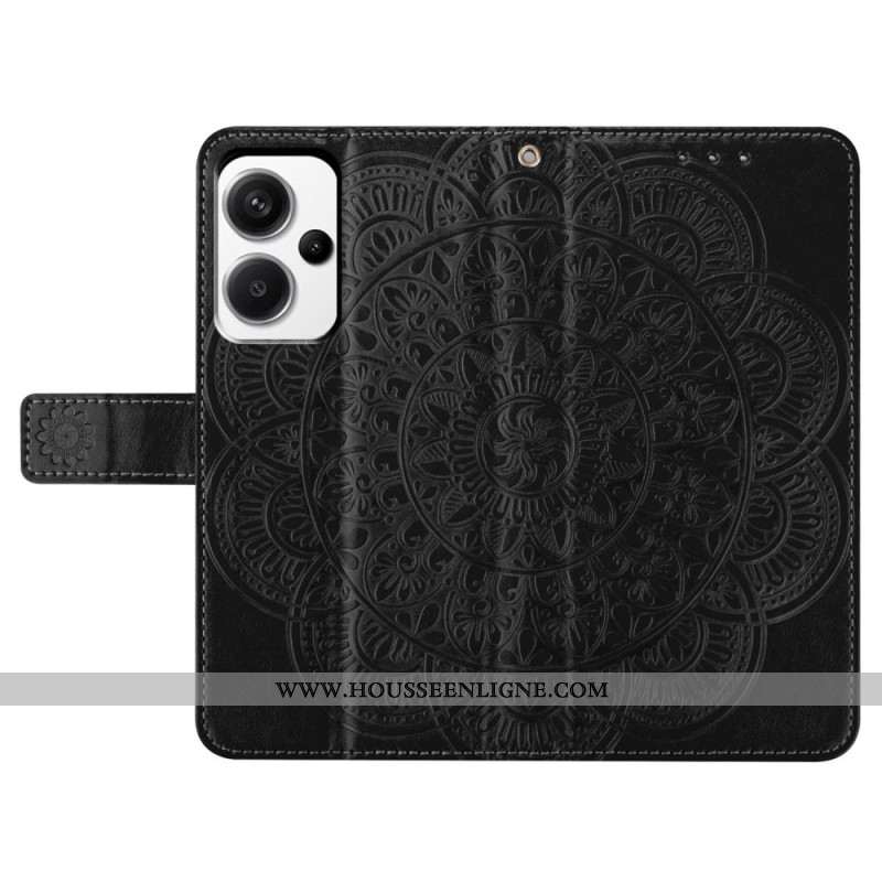 Housse Xiaomi Redmi Note 13 Pro Plus 5G Impression Mandala à Lanière