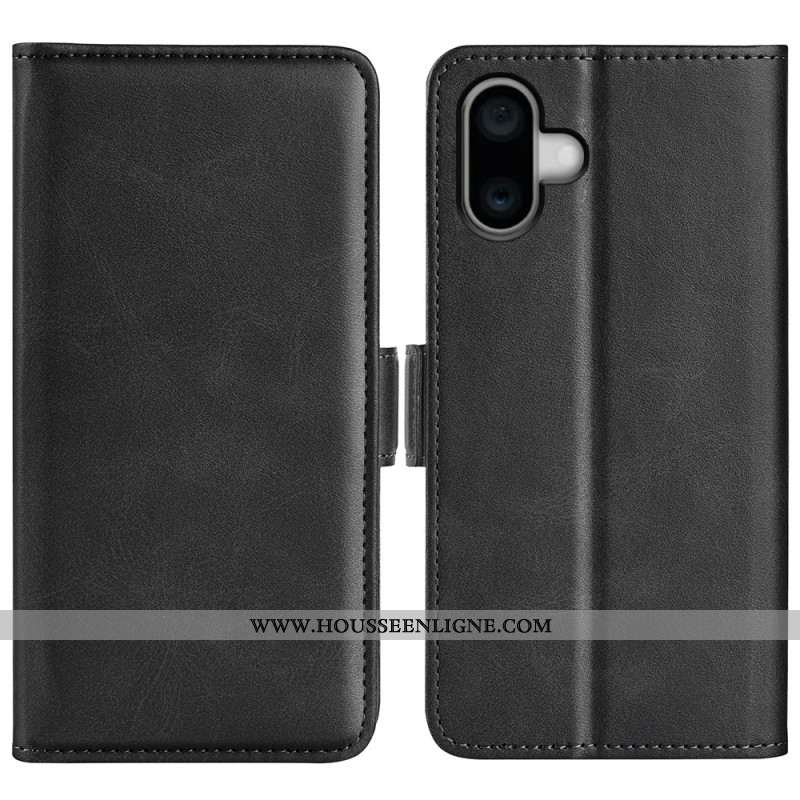 Housse iPhone 16 Double Fermoir