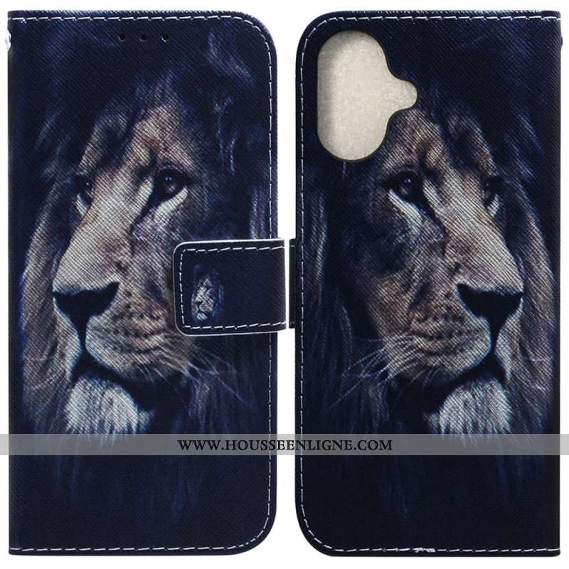 Housse iPhone 16 Dreaming Lion