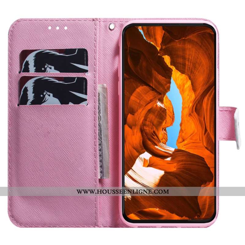 Housse iPhone 16 Fleur Rose