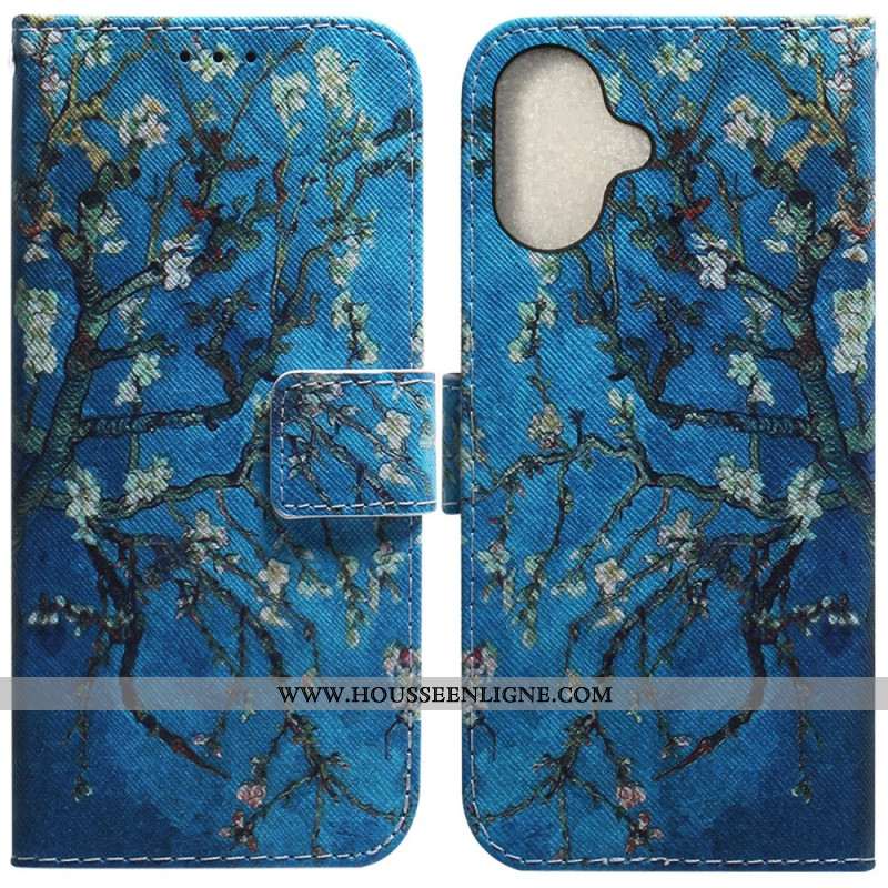 Housse iPhone 16 Fleurs d'Abricot