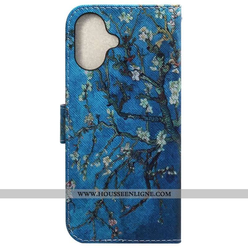 Housse iPhone 16 Fleurs d'Abricot