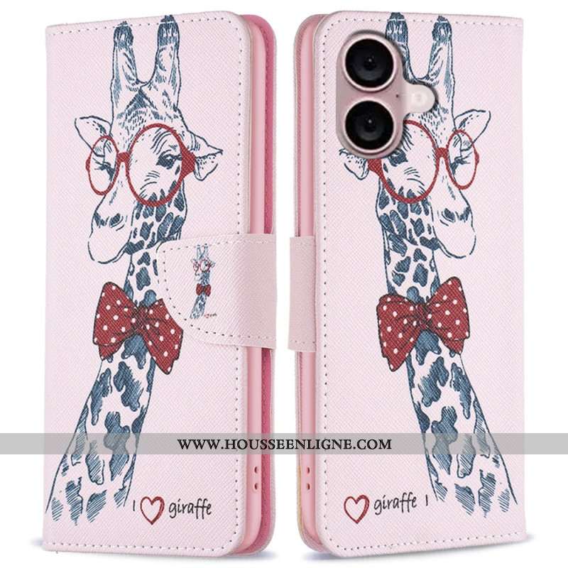 Housse iPhone 16 Girafe