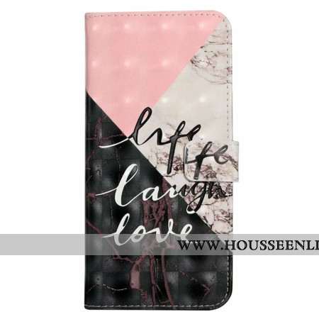 Housse iPhone 16 Life Laugh Love