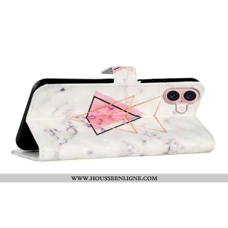 Housse iPhone 16 Marbre Triangle