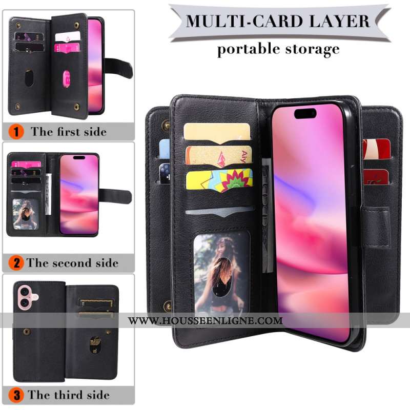 Housse iPhone 16 Multi Porte-Cartes