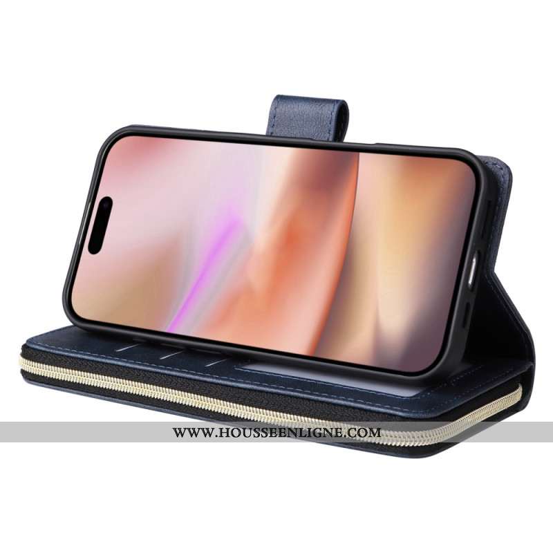 Housse iPhone 16 Plus 9 Porte-Cartes et Porte-Monnaie