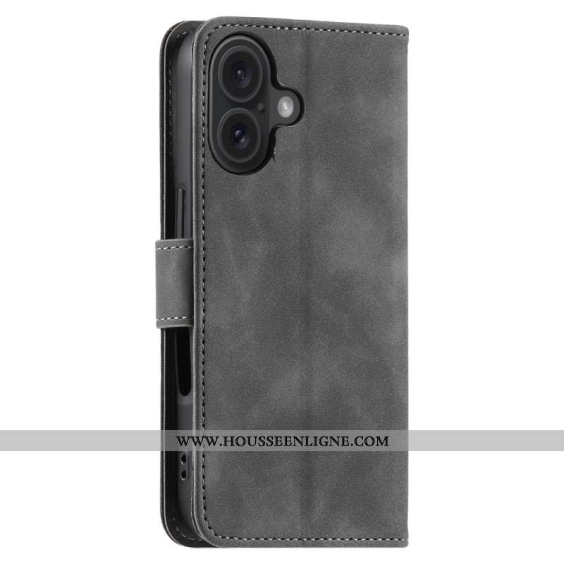 Housse iPhone 16 Plus Bicolore Portefeuille