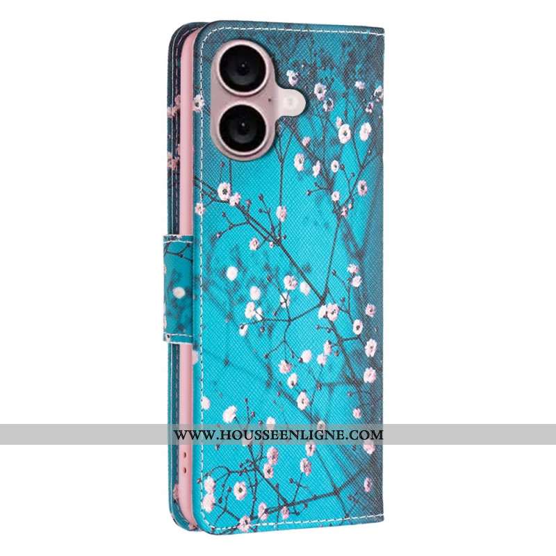 Housse iPhone 16 Plus Fleurs de Prunier