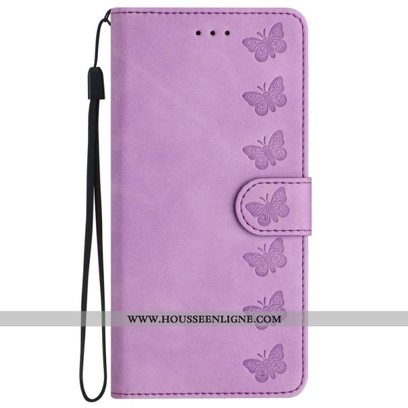 Housse iPhone 16 Plus Frise Papillons