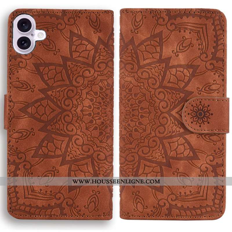 Housse iPhone 16 Plus Impression Mandala