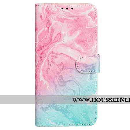 Housse iPhone 16 Plus Marbre Rose Vert