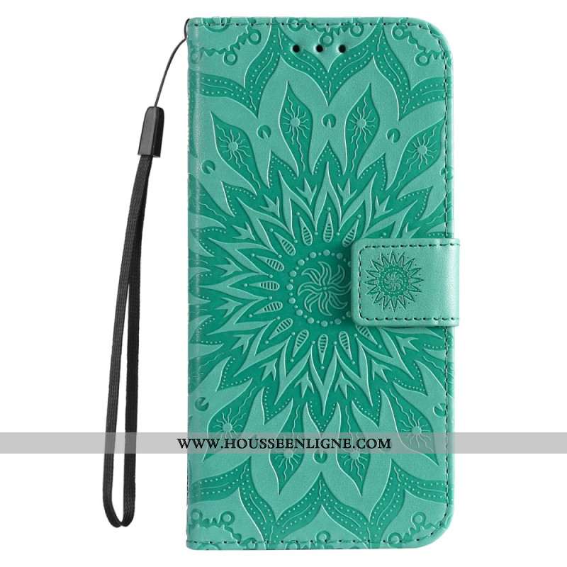 Housse iPhone 16 Plus Motif Mandala avec Lanière