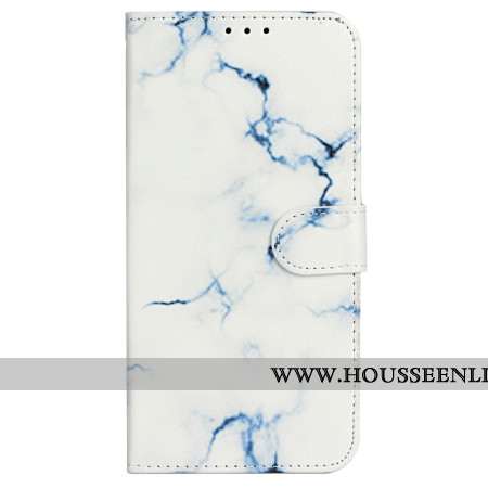 Housse iPhone 16 Plus Motif Marbre Blanc