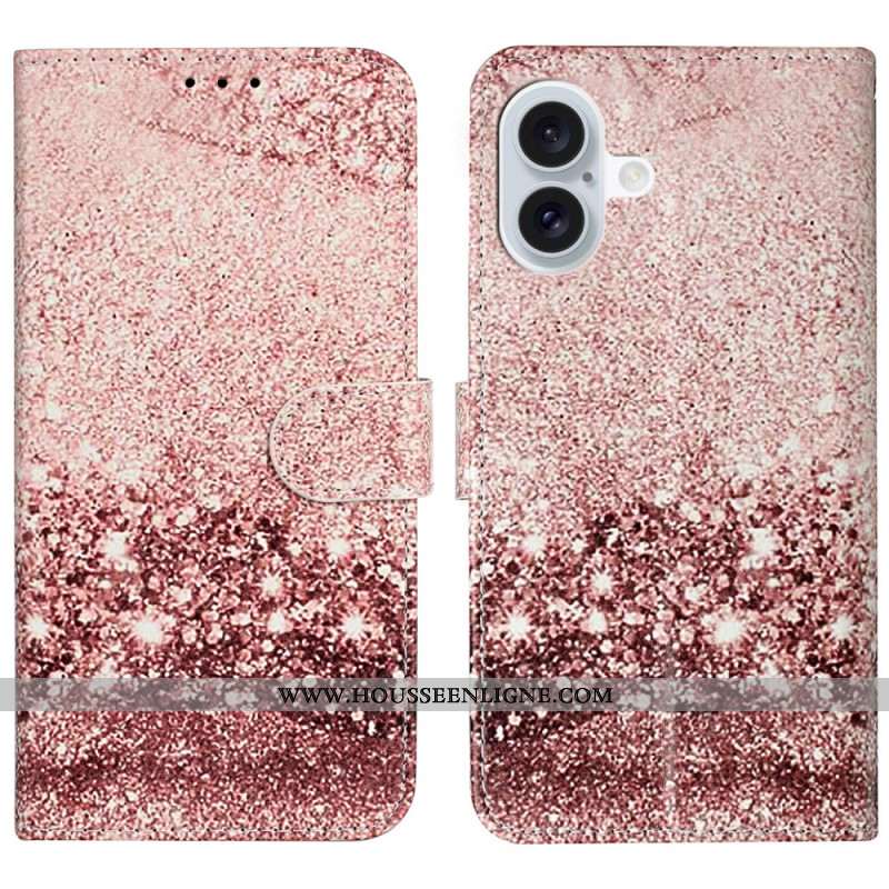 Housse iPhone 16 Plus Motif Marbre Rose