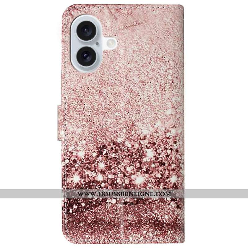 Housse iPhone 16 Plus Motif Marbre Rose