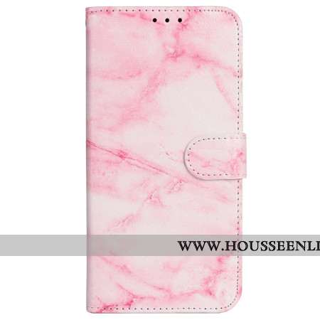 Housse iPhone 16 Plus Motif Marbre Rose