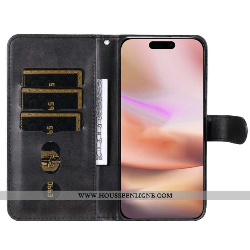 Housse iPhone 16 Plus Poche à Fermeture Éclair